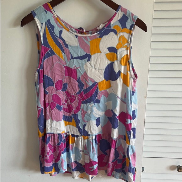Tribal Multicolor Floral Tank Top - Picture 1 of 4